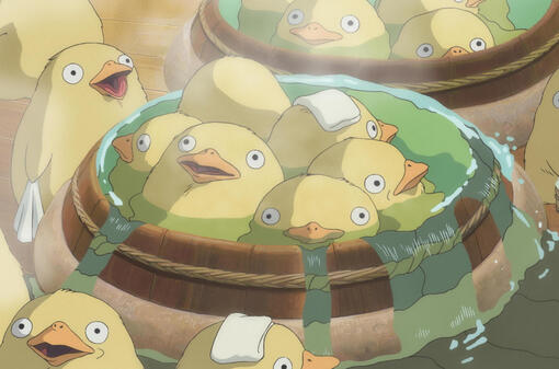 Bathing spirit ducks from Spirited Away.